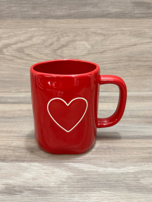 Rae Dunn Heart Red Mug