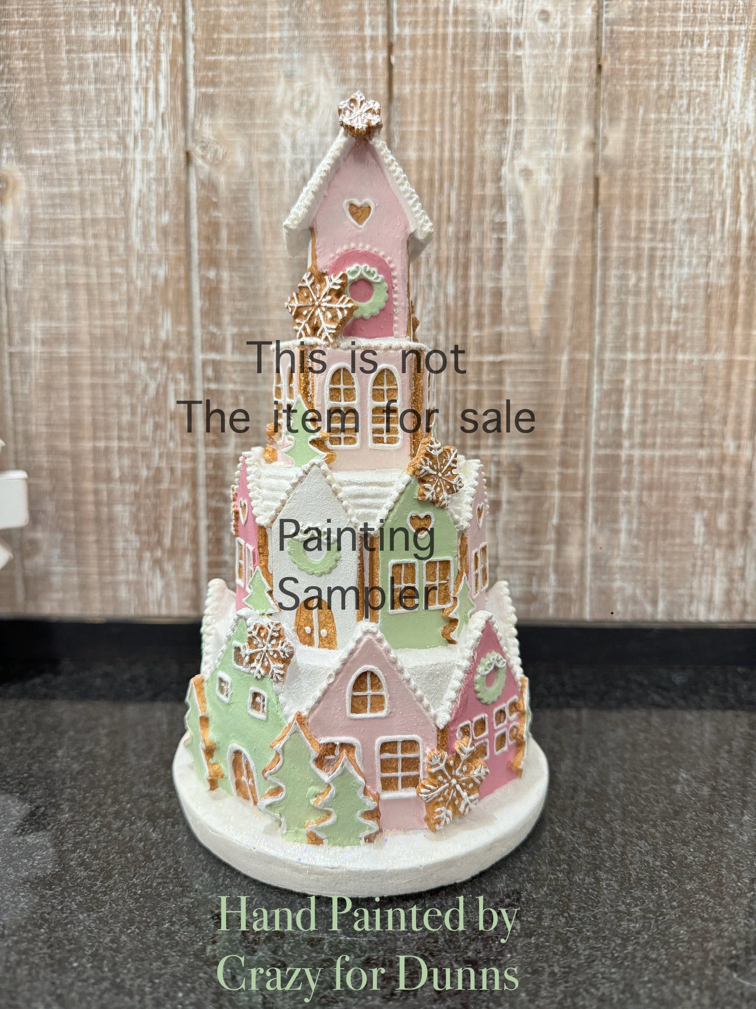 Top Gingerbread Pink Castle Cloche