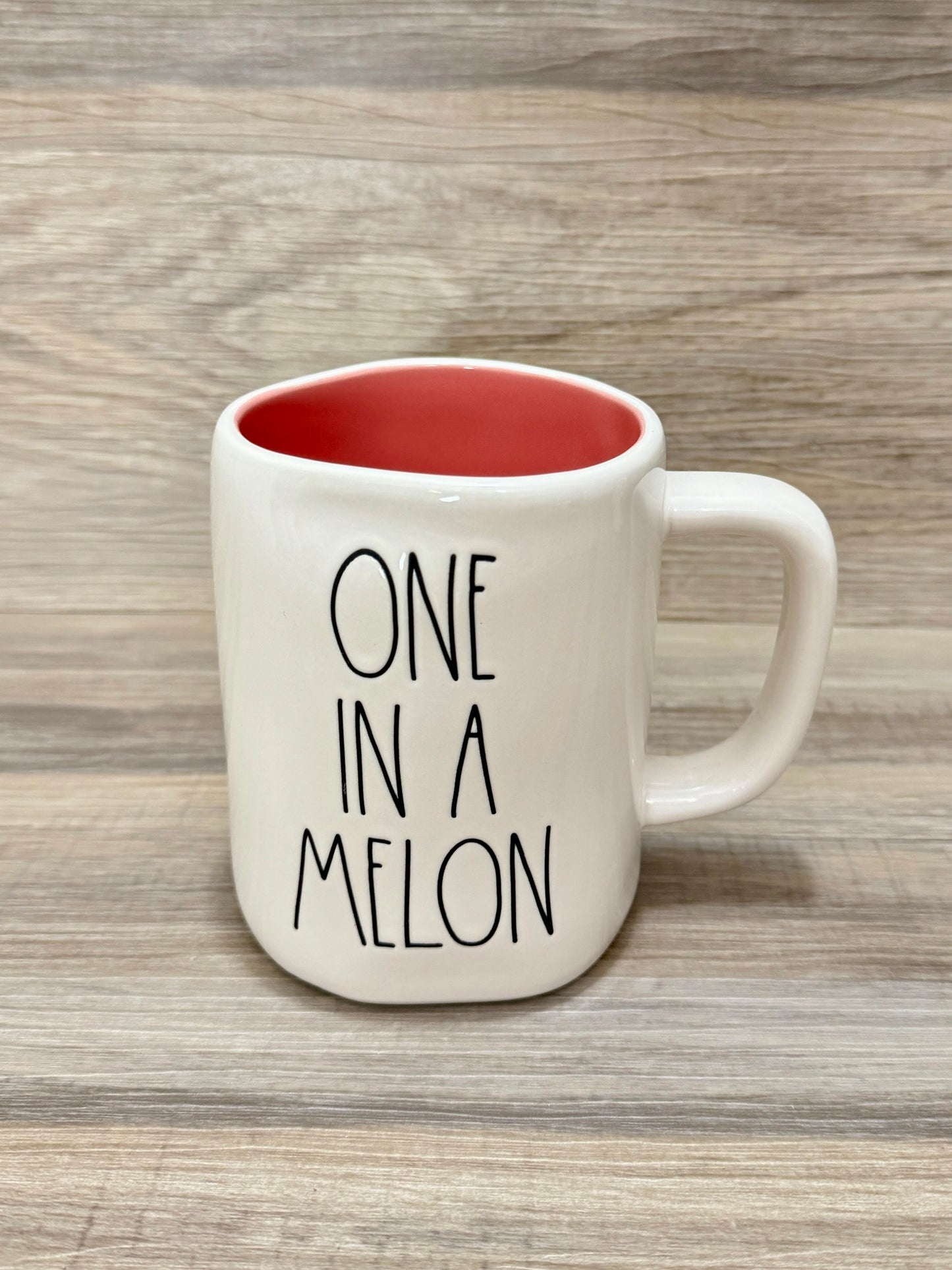 Rae Dunn One In A Melon  Double Sided Mug