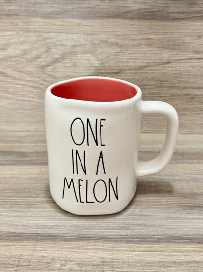 Rae Dunn One In A Melon  Double Sided Mug
