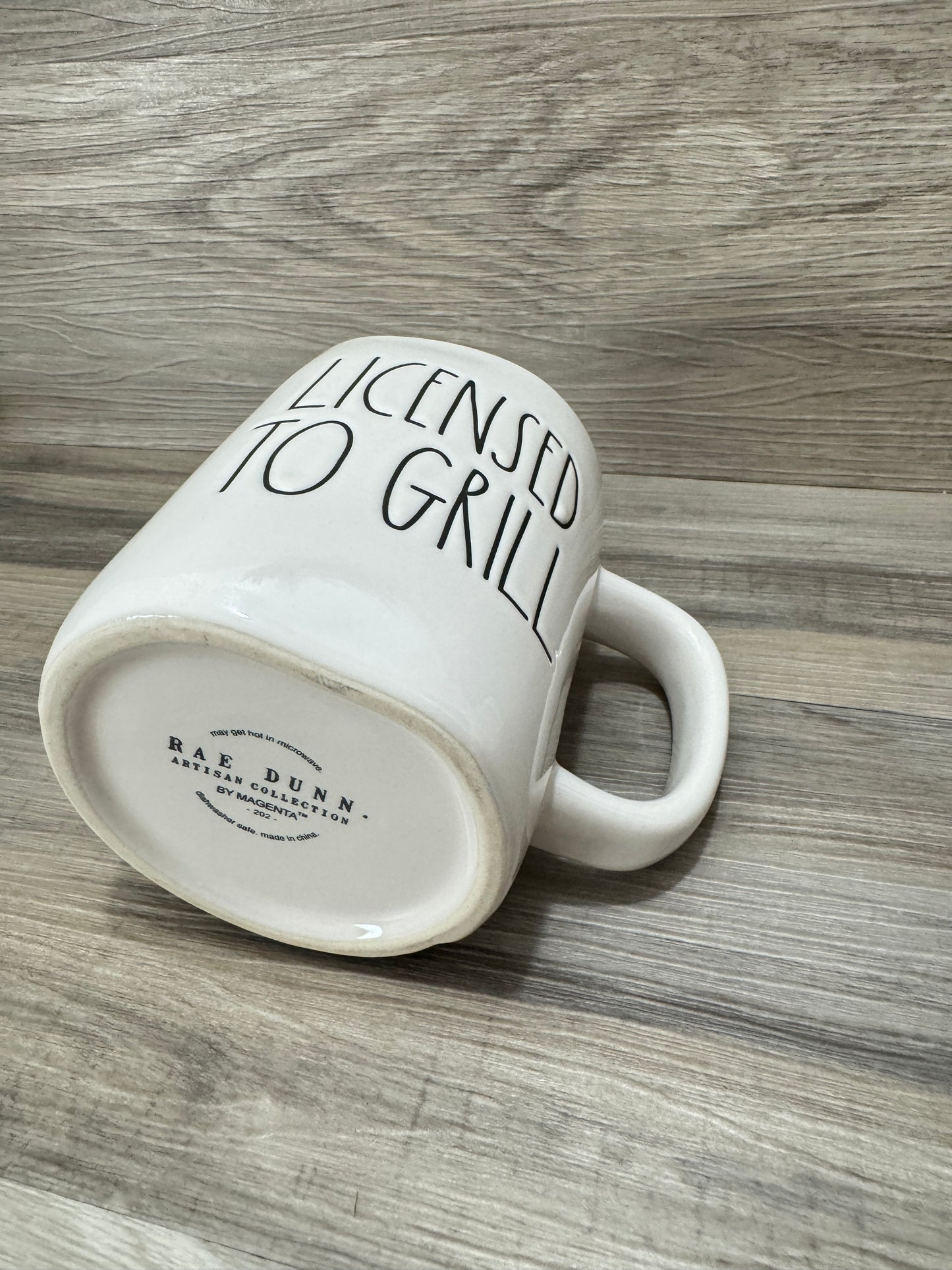 Rae Dunn Licensed To Grill Double Sides Mug