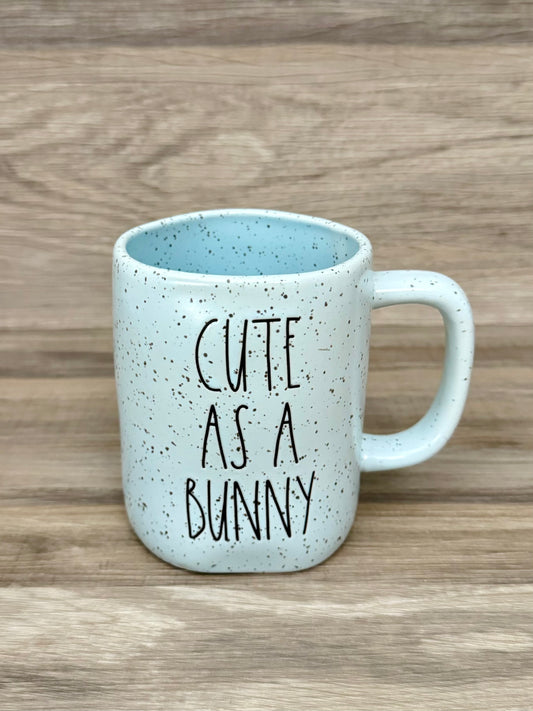 Rae Dunn Cute As Bunny Speckled Mug