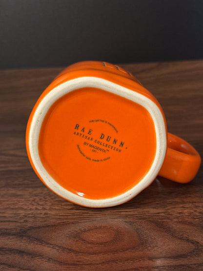 Rae Dunn Eek! Orange Mug