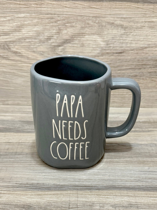 Rae Dunn Papa Needs Coffee Mug
