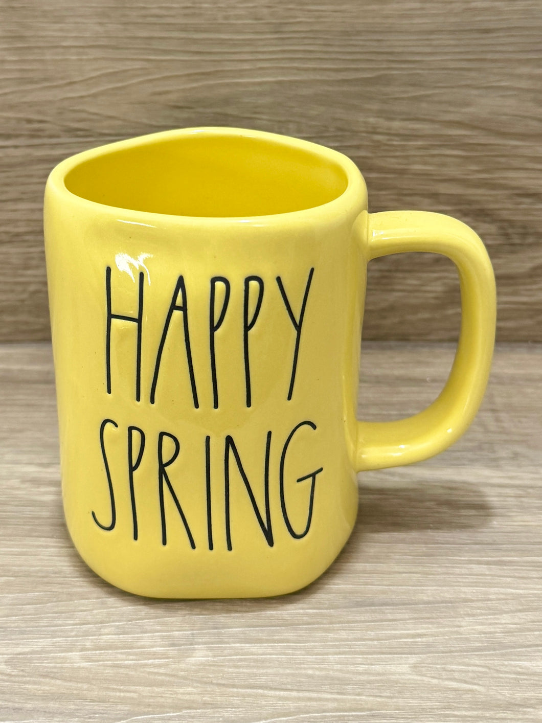 Rae Dunn Happy Spring Yellow Mug