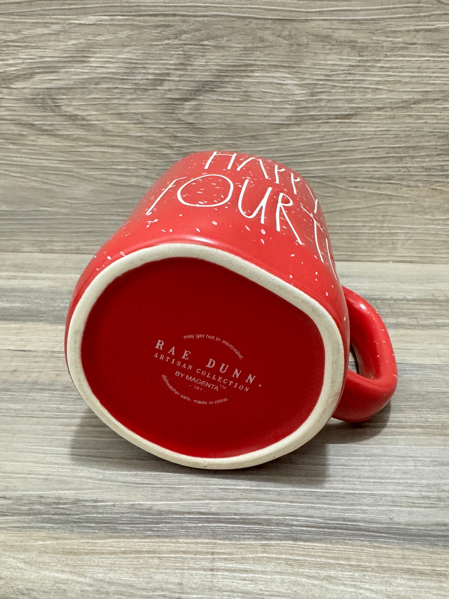 Rae Dunn Happy Fourth Speckled Mug