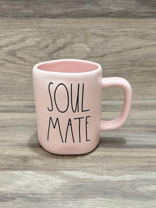 Rae Dunn Soul Mate Pink Mug