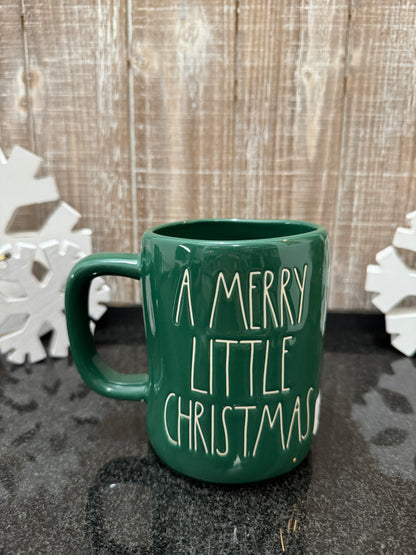 Rae Dunn Have Your-Elf a Merry Little Christmas Green Double Sided Mug