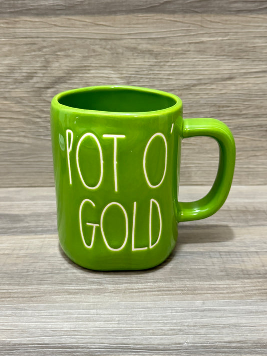 Rae Dunn Pot O’ Gold Green Mug