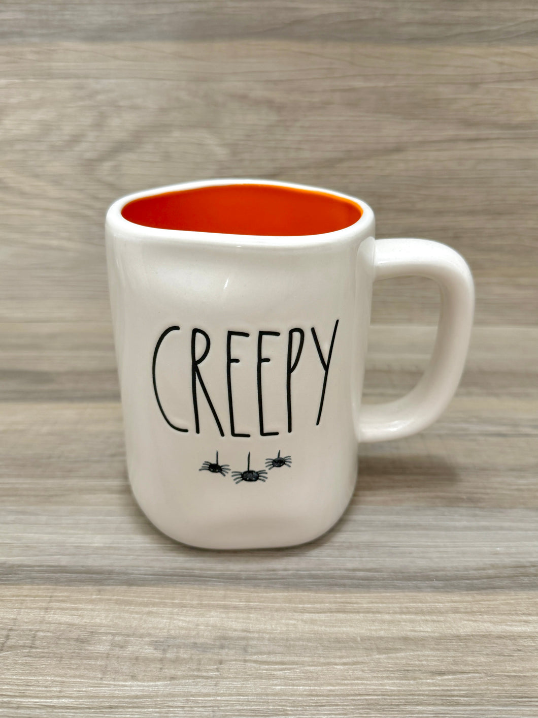 Rae Dunn Creepy Watercolor Spiders Mug