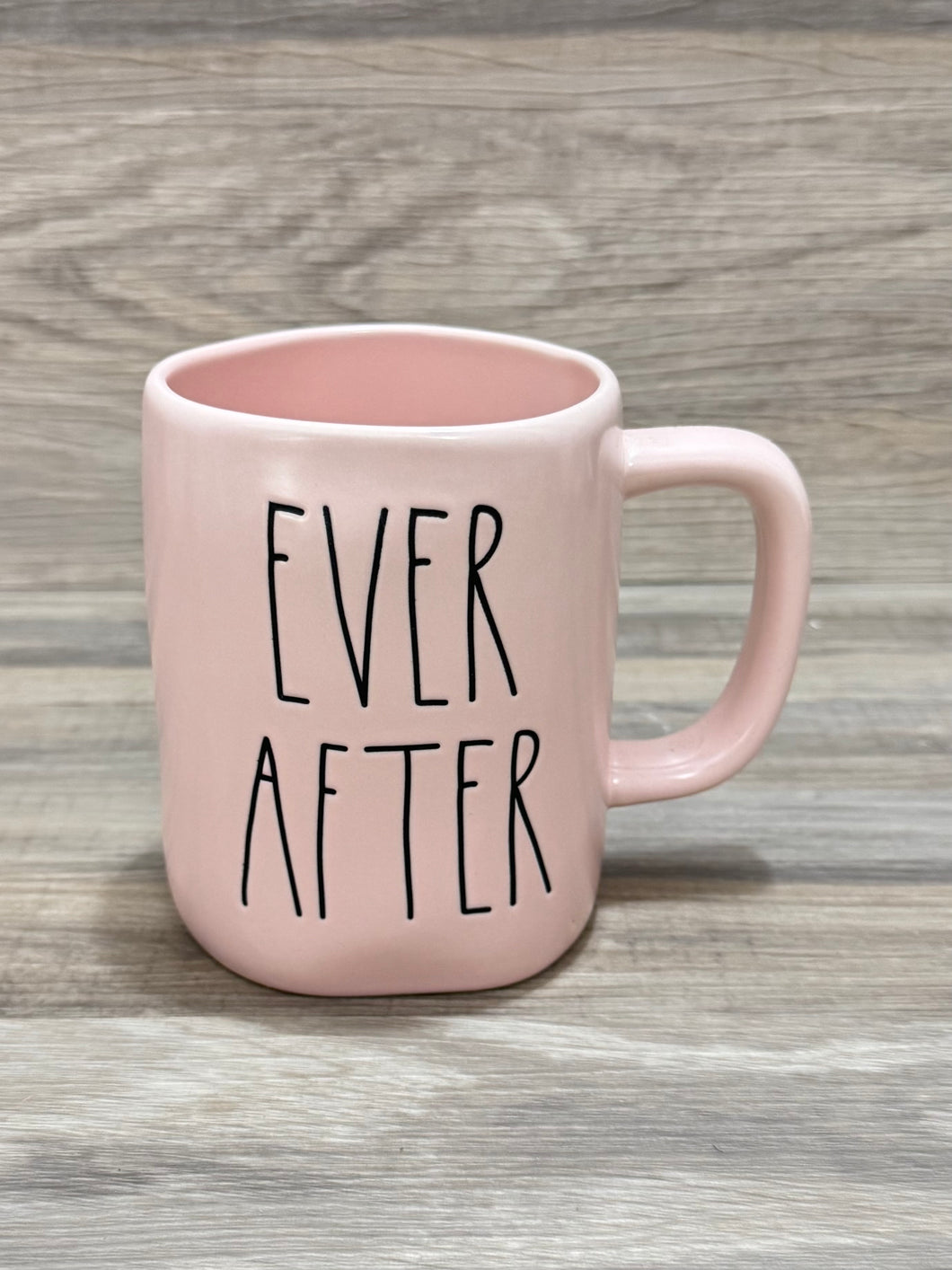 Rae Dunn Ever After Pink Mug
