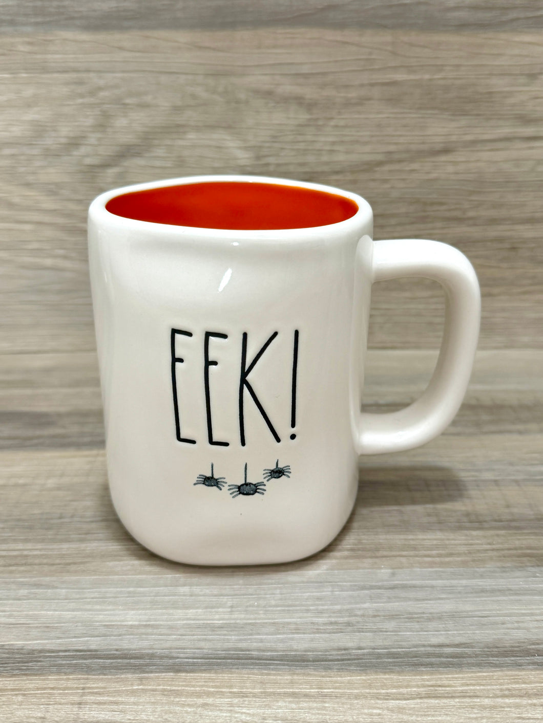 Rae Dunn Eek! Watercolor Spiders Mug