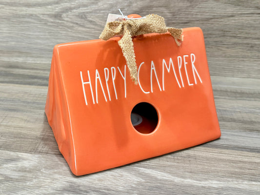 Rae Dunn Happy Camper Tent Birdhouse