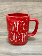 Load image into Gallery viewer, Rae Dunn Happy Fourth Speckled Mug
