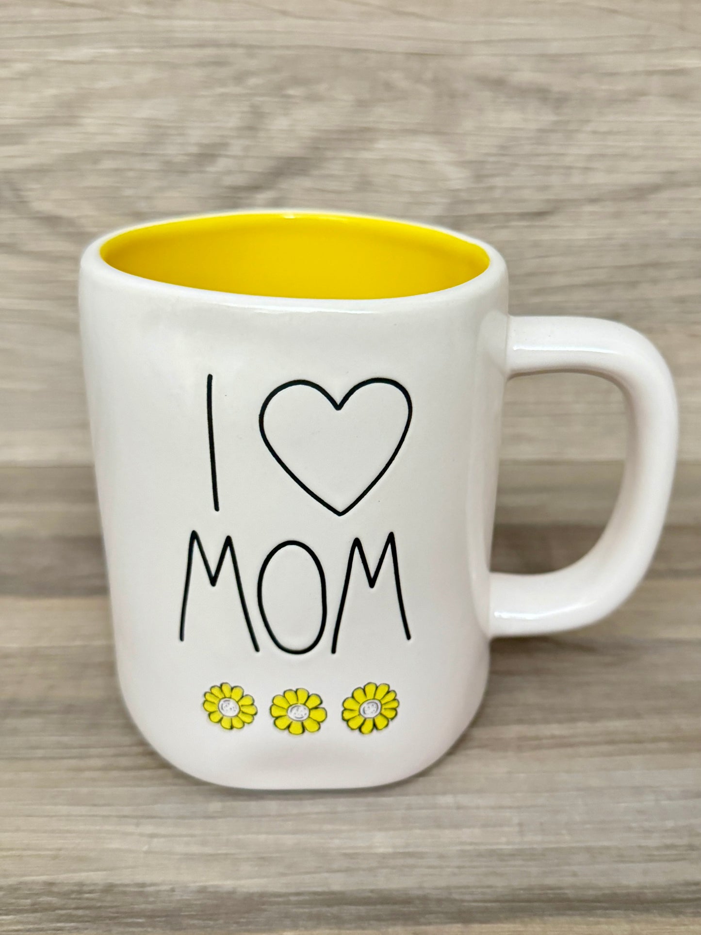 Rae Dunn I Love Mom with Flowers Mug