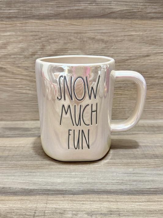 Rae Dunn Iridescent Snow Much Fun Mug