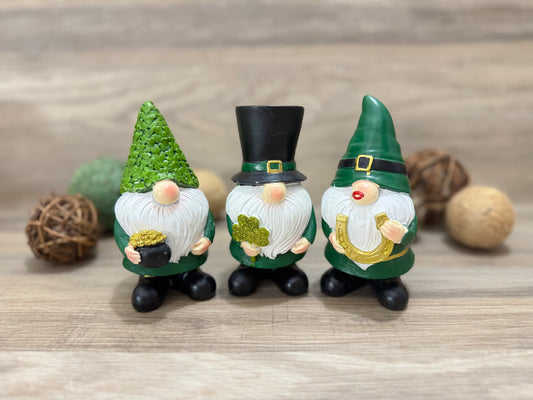 Set of 3 Little St Patrick's Gnomes
