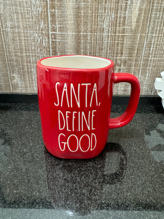 Rae Dunn Santa, Define Good Mug