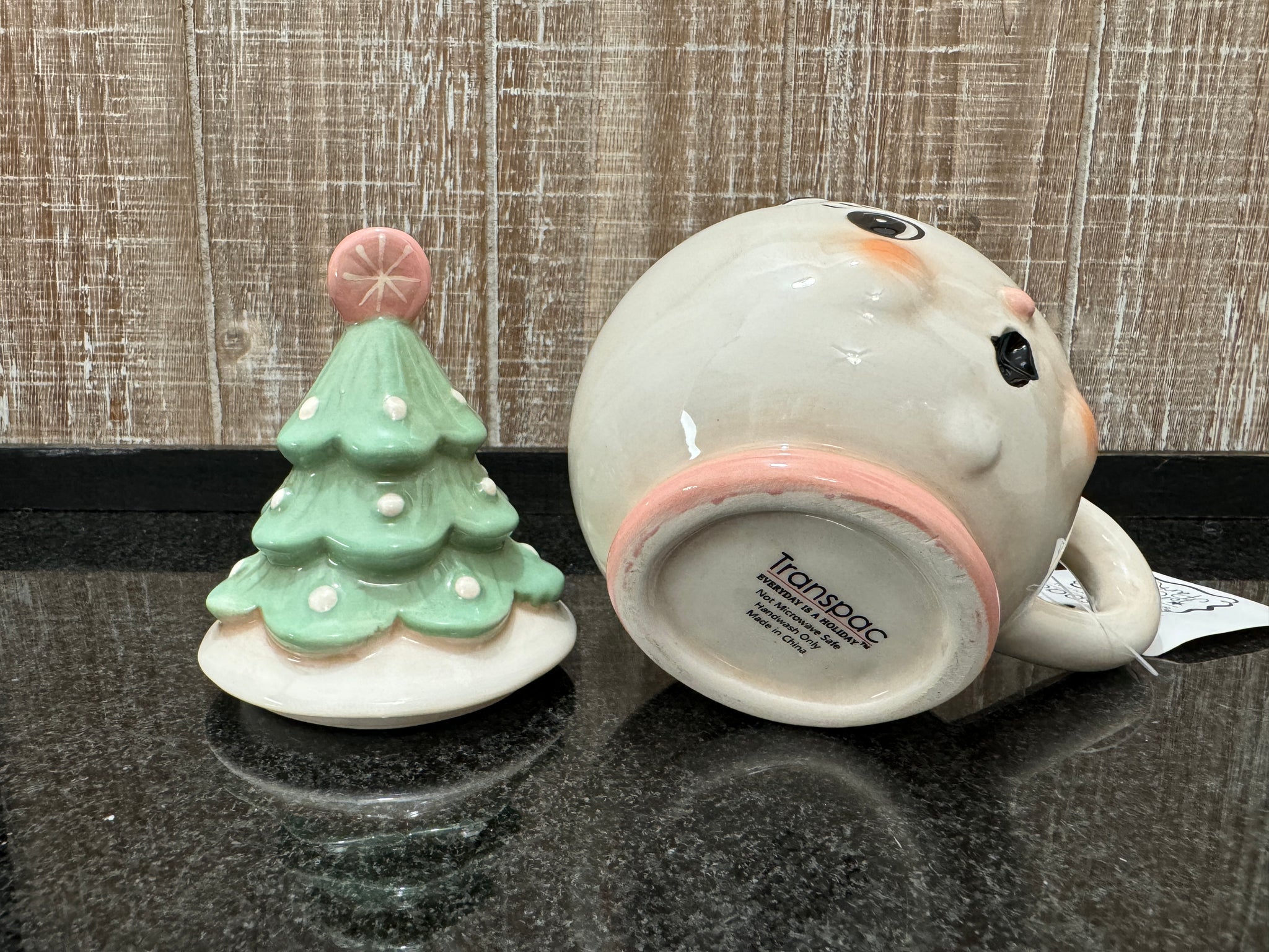 Johanna Parker Christmas tree mugs & cake popular stand