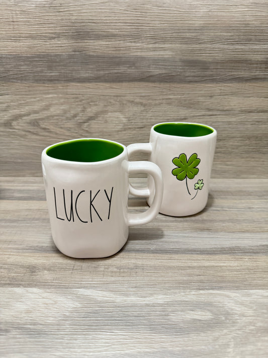 Rae Dunn Lucky Double Side Mug