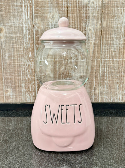 Rae Dunn Sweets Gumball Machine Style Jar