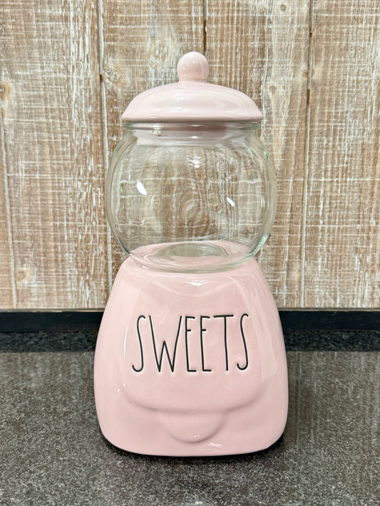 Rae Dunn Sweets Gumball Machine Style Jar