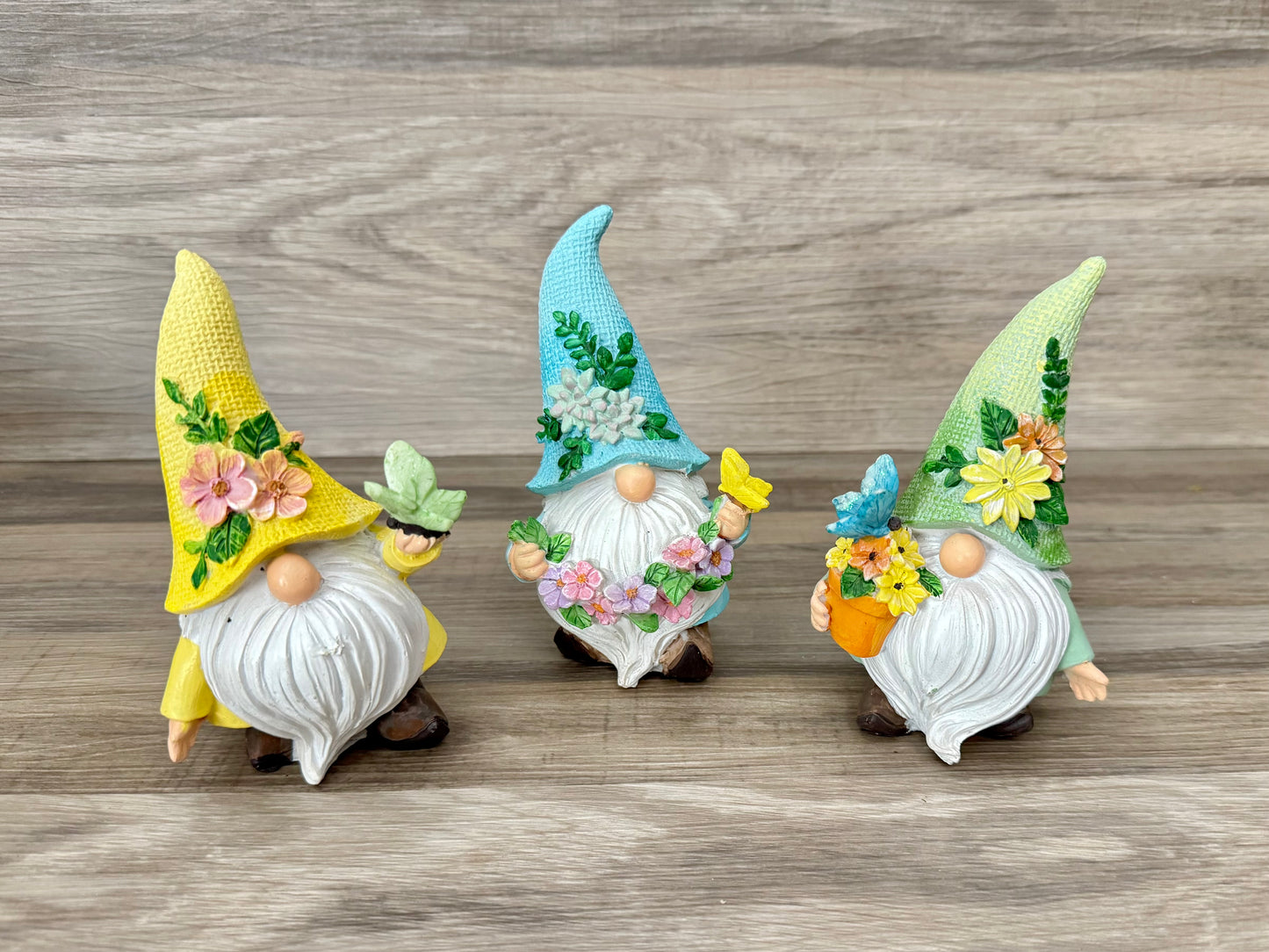 Set of 3 Little Spring Gnomes