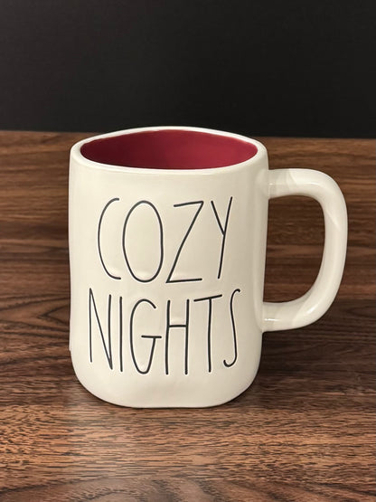 Rae Dunn Cozy Nights Chilly Days Double Side Mug