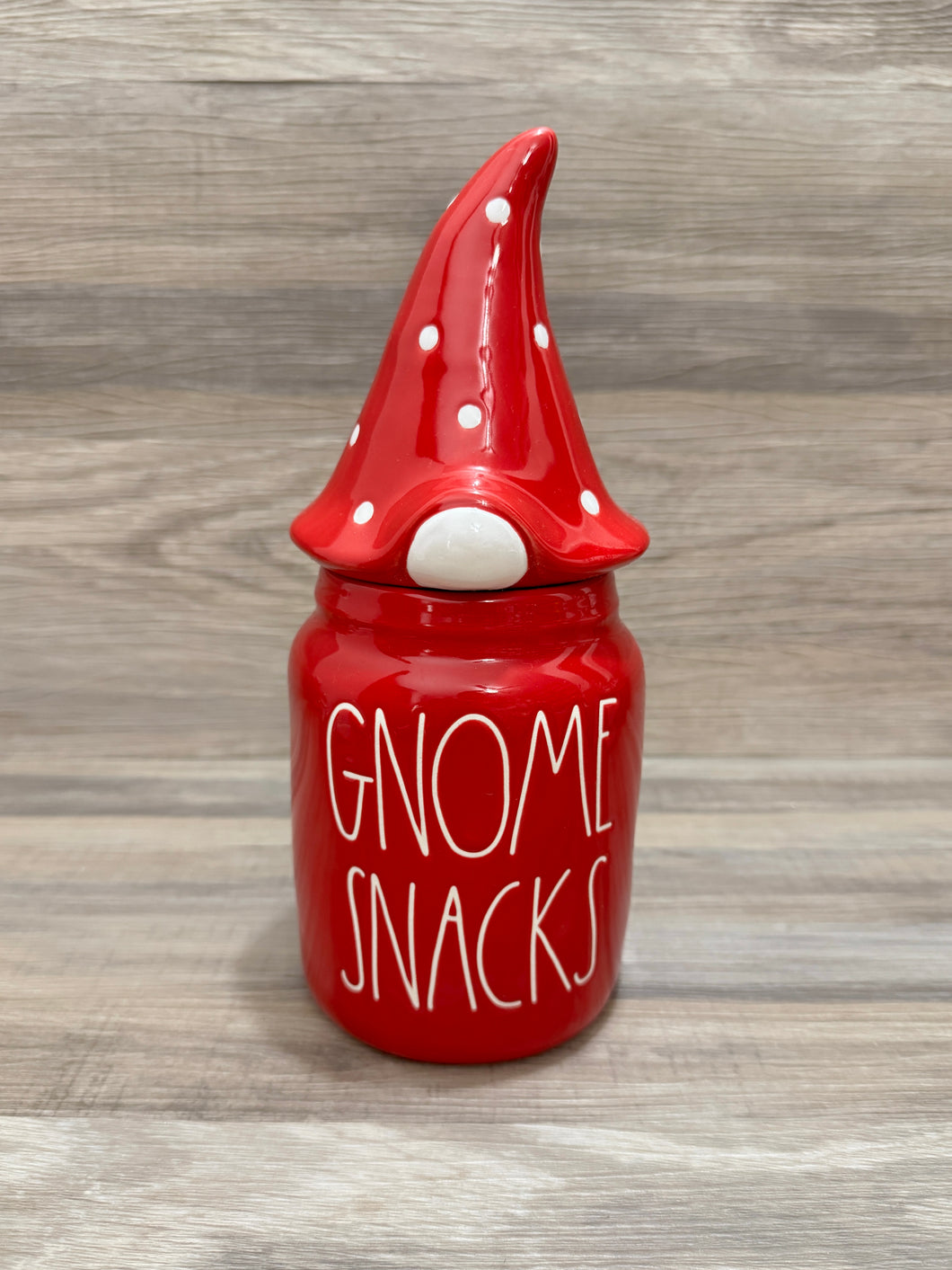 Rae Dunn Gnome Snacks Canister