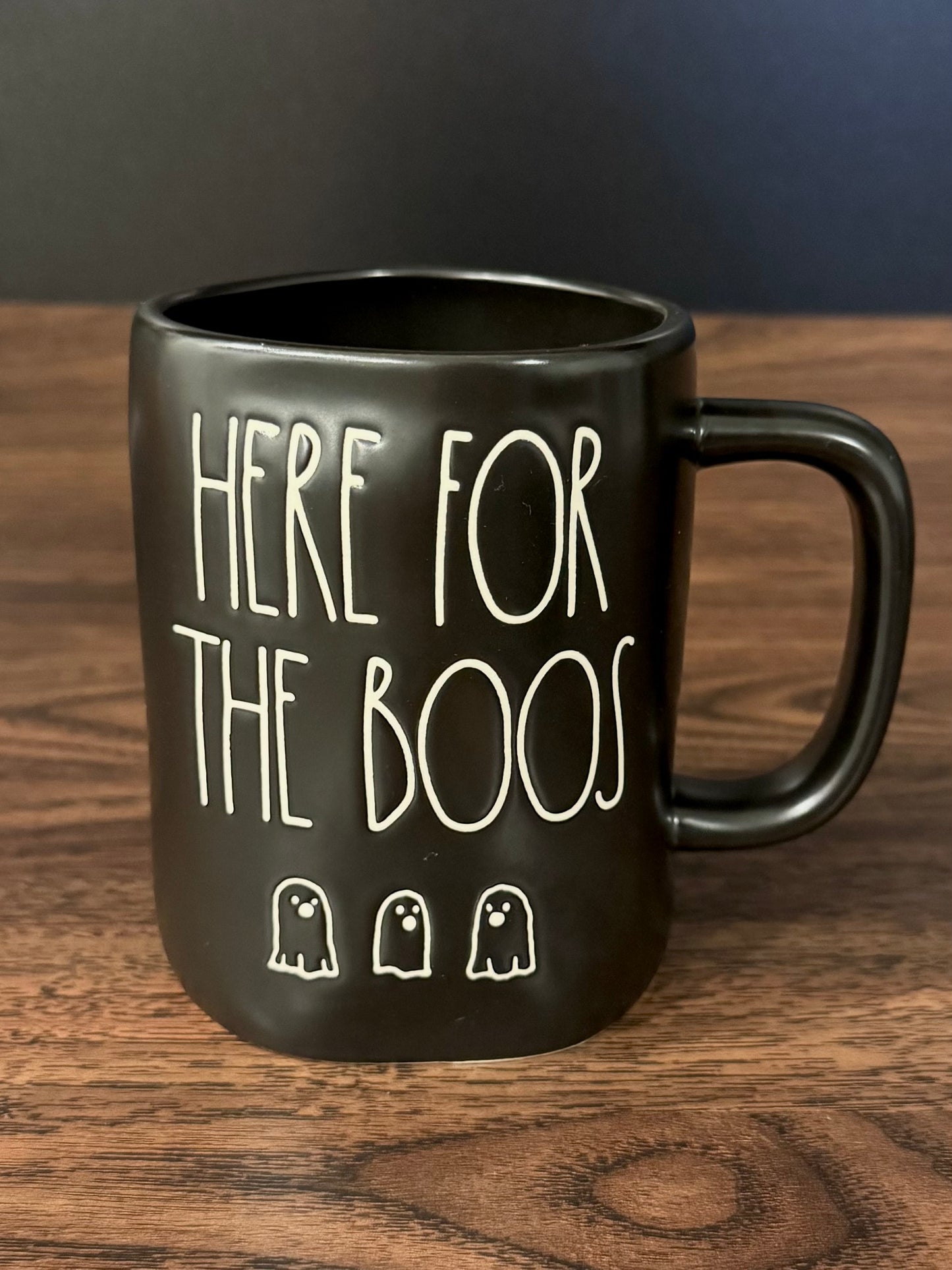 Rae Dunn Here For The Boos Mug with Little Ghosts