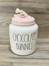 Load image into Gallery viewer, Rae Dunn Chocolate Bunnies Chubby Canister
