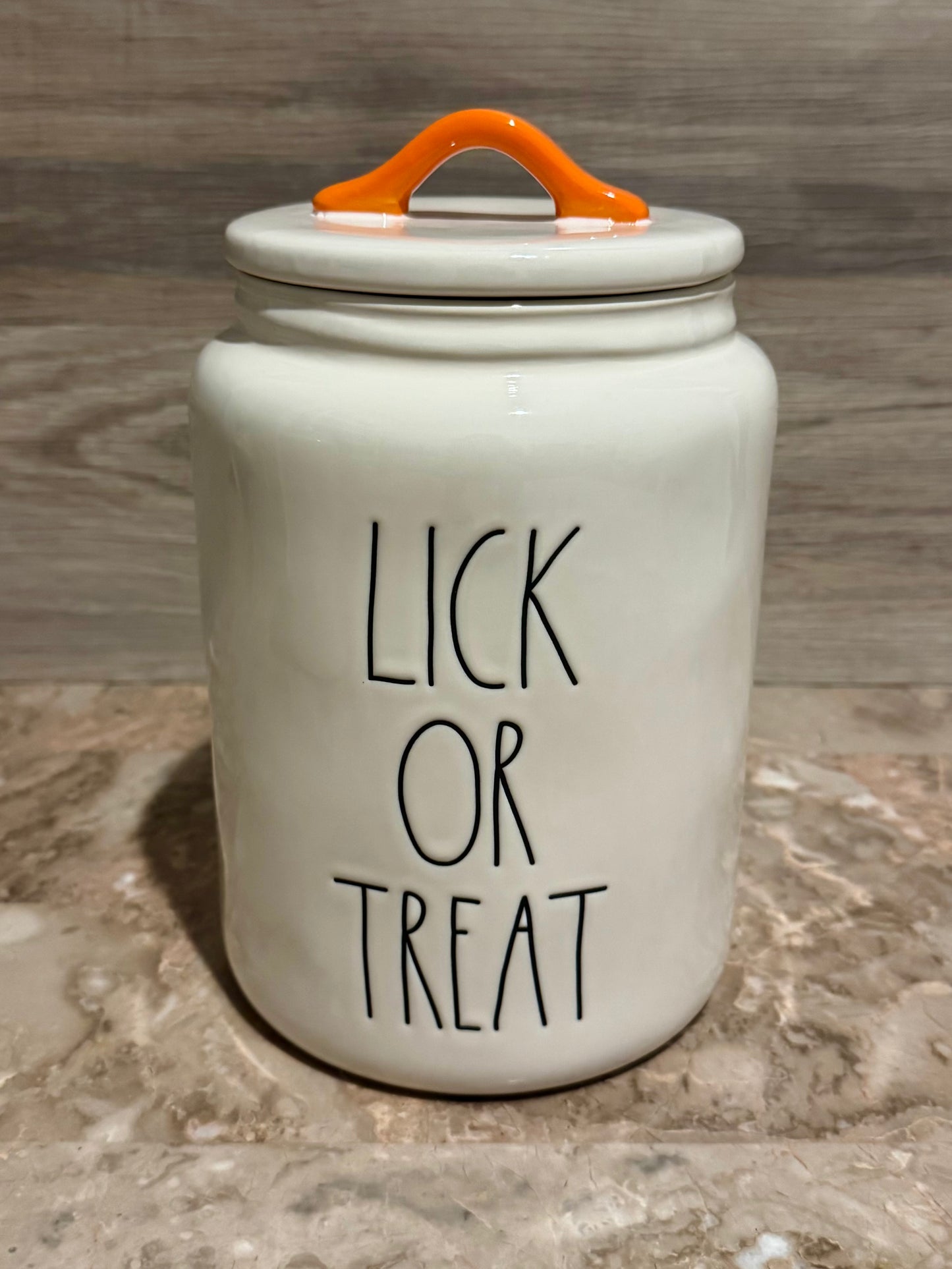 Rae Dunn Lick or Treat Canister