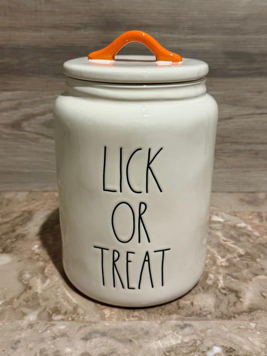 Rae Dunn Lick or Treat Canister