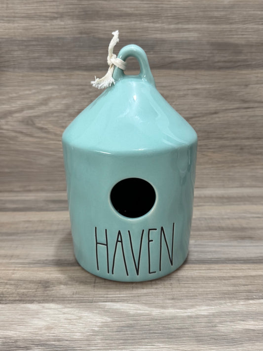 Rae Dunn Heaven Teal Birdhouse