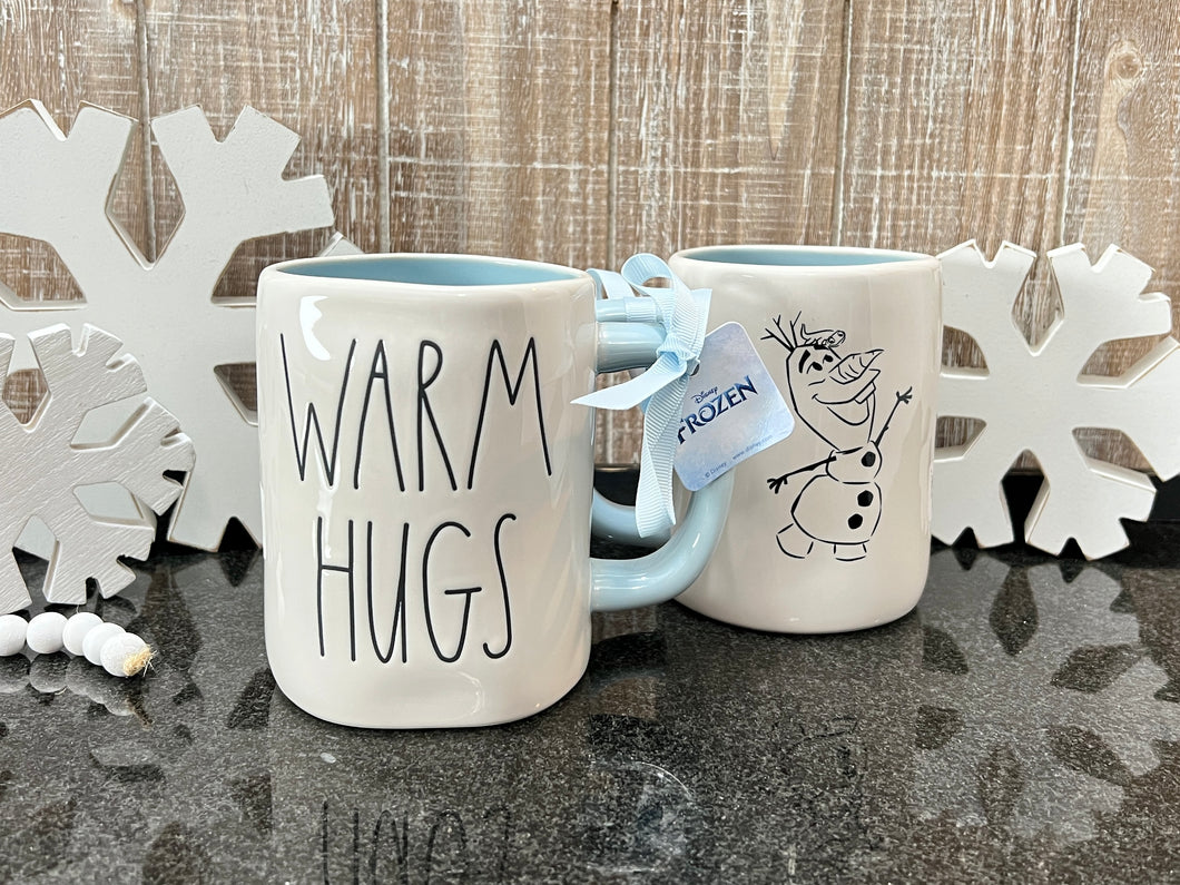 Rae Dunn Warm Hugs Double Sided Olaf Mug