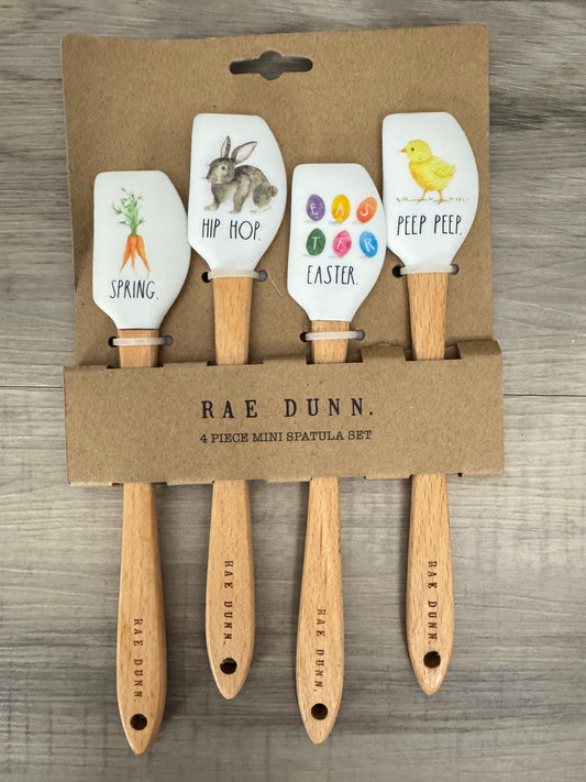 Rae Dunn Set of 4 Mini Spring Spatulas