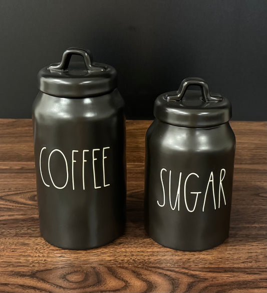 Rae Dunn Coffee Sugar Canister Set