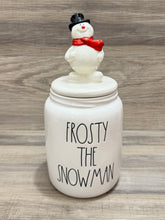 Load image into Gallery viewer, Rae Dunn Frosty The Snowman Canister with Figural Lid
