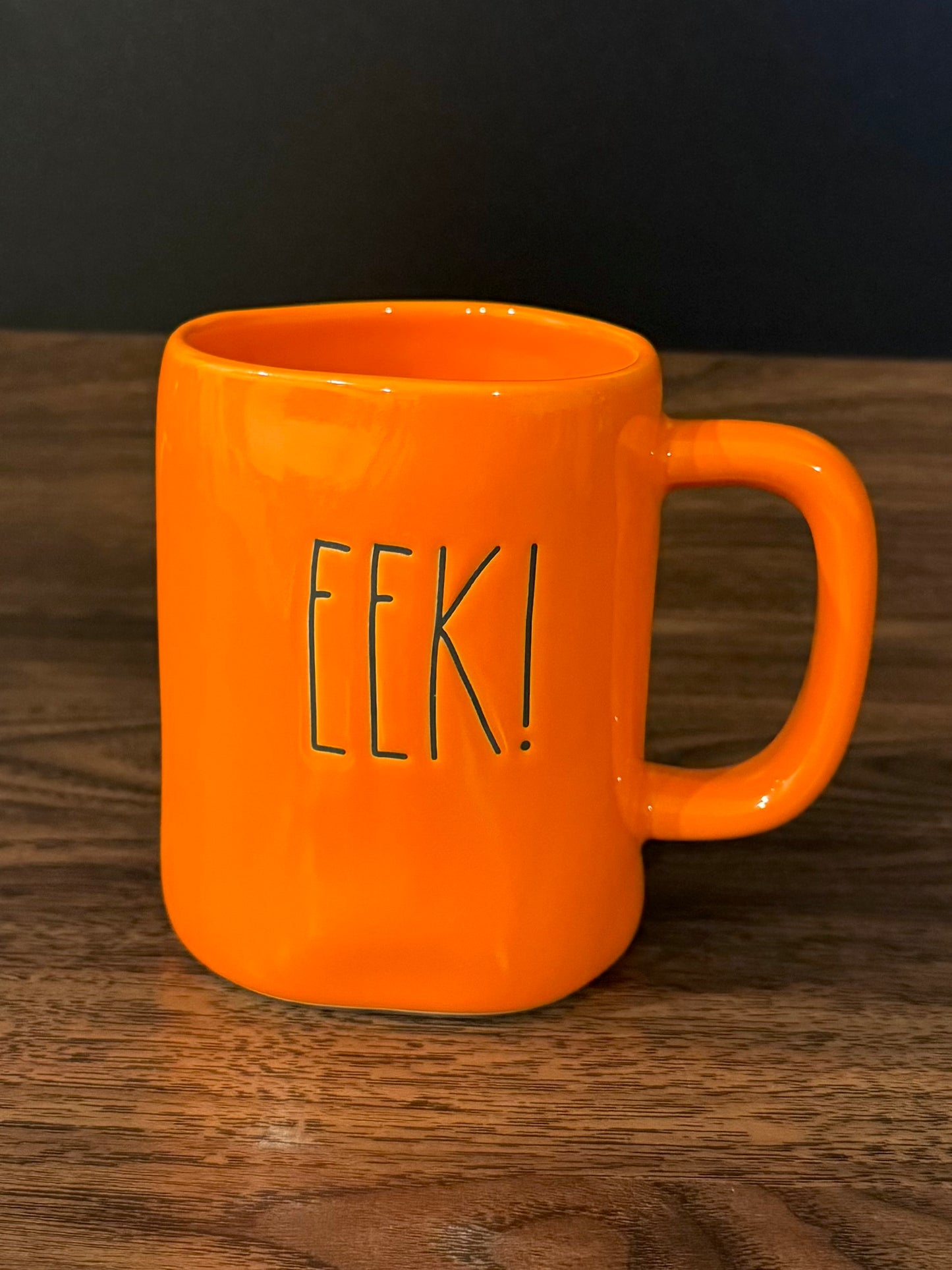 Rae Dunn Eek! Orange Mug