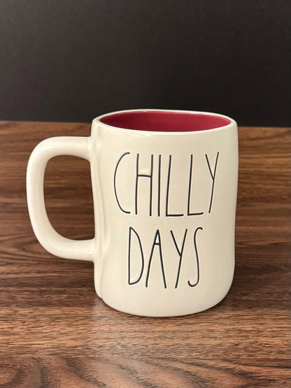 Rae Dunn Cozy Nights Chilly Days Double Side Mug