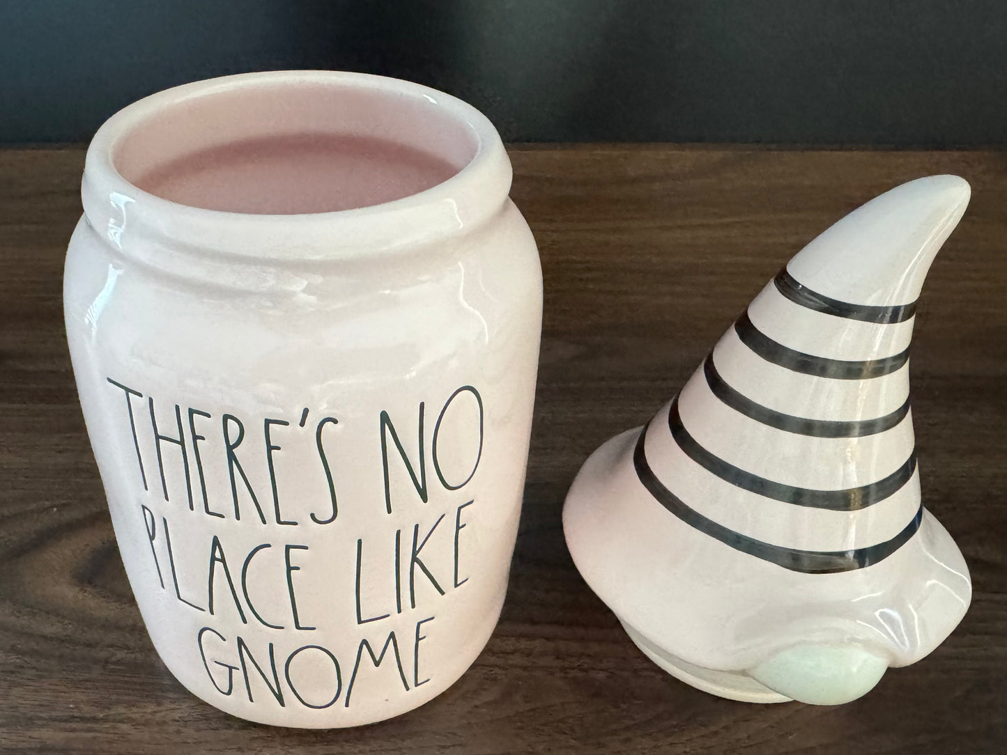 Rae Dunn There’s No Place Like Gnome Canister with Gnome Lid