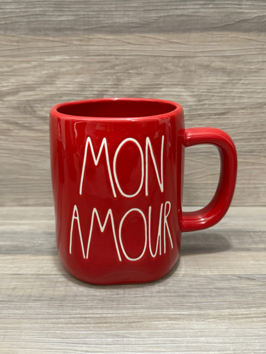 Rae Dunn Mon Amour Red Mug