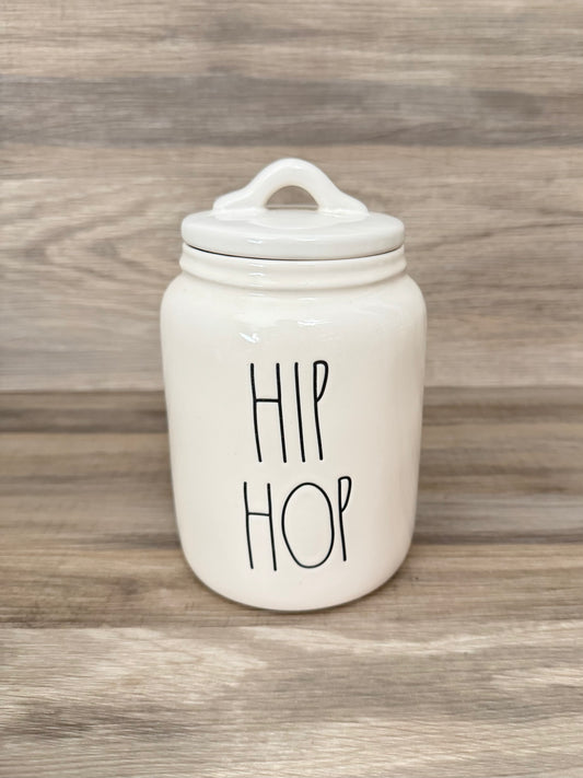 Rae Dunn Hip Hop Flat Lid Baby Canister