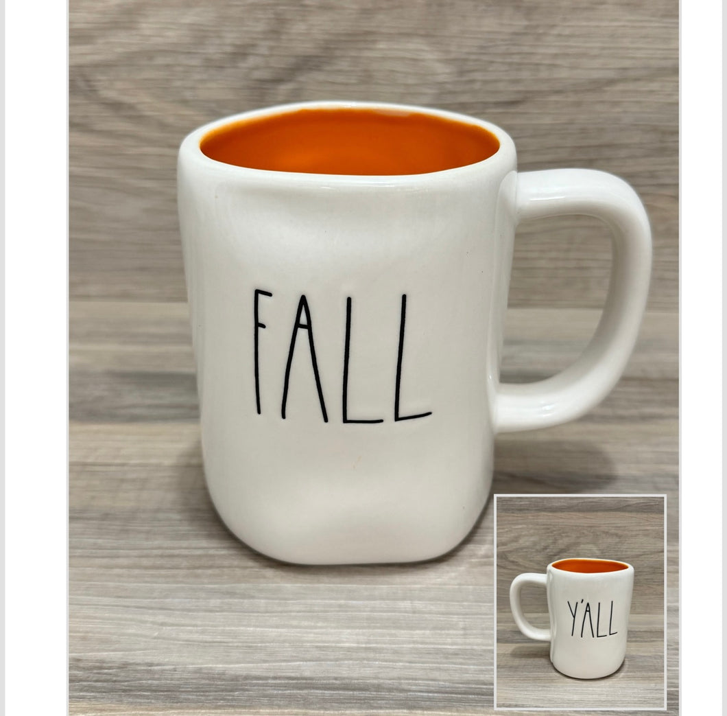 Rae Dunn Fall Y’all Double Sided Mug