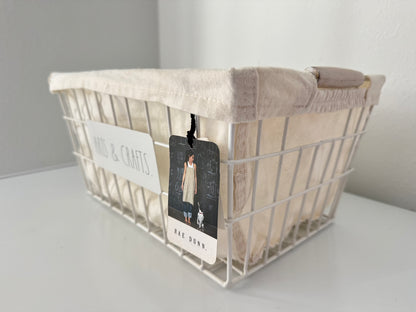 Rae Dunn Arts & Crafts Basket
