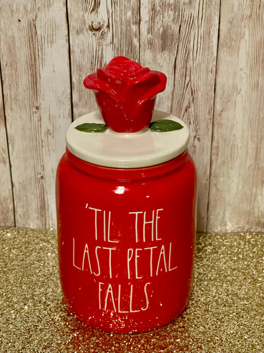 Rae Dunn ‘Til The Last Petal Falls Disney Beauty and the Beast Canister